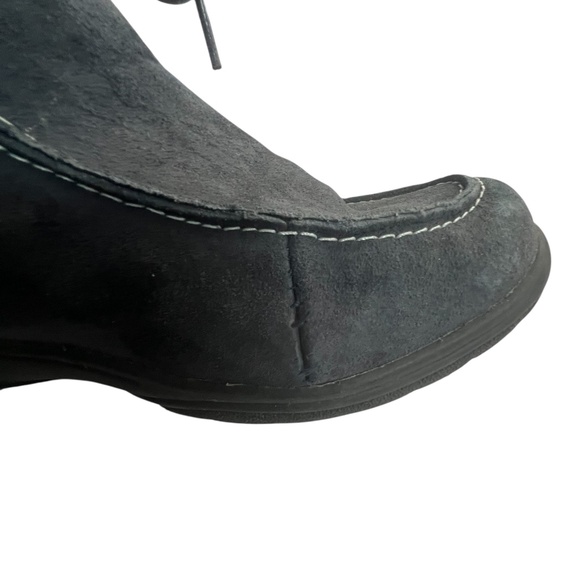 Earth Origins by Earth “Danielle” Black Suede Leather & Faux Fur Mid-Calf Boots - Picture 12 of 12